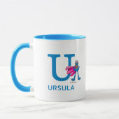 Mug Super Grover Ajouter Votre Nom Et Monogram U (Gauche)