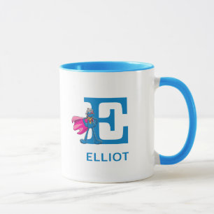 Mug Super Grover Ajouter Votre Nom Et Monogramme E