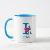 Mug Super Grover Ajouter Votre Nom Et Monogramme I (Gauche)