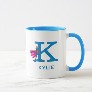 Mug Super Grover Ajouter Votre Nom Et Monogramme K
