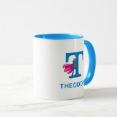 Mug Super Grover Ajouter Votre Nom Et Monogramme T (Devant droit)