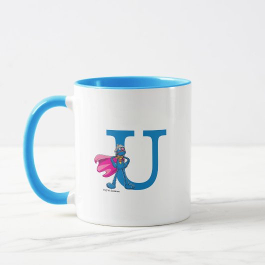Mug Super Grover Monogramme U (Gauche)