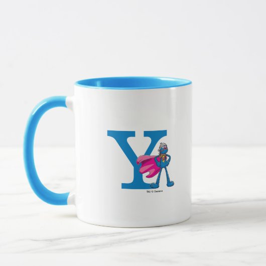 Mug Super Grover Monogramme Y (Gauche)