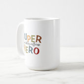 Mug Super Hero Papa Fête des pères (Devant gauche)