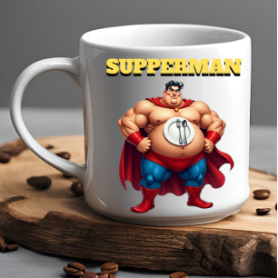 Mug Super Hero SUPPERMAN Funny Office Cadeau