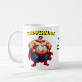 Mug Super Hero SUPPERMAN Funny Office Cadeau (Gauche)