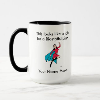 Mug Super héros de femelle de Biostatistician