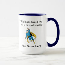 Super héros de mâle de Biostatistician