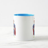 Mug Super héros de singe de chaussette (Centre)