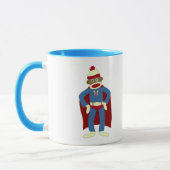 Mug Super héros de singe de chaussette (Gauche)