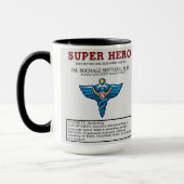 Mug Super-héros radiologue – Cadeau médical amusant (Gauche)
