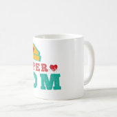 MUG SUPER INFIRMIÈRE MÈRE - SOUFFRIR LA JOURNÉE DE LA  (Devant droit)
