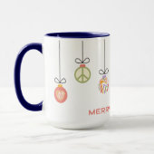 Mug Super Joyeux Noël Décorations Baubles (Gauche)
