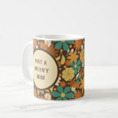 Mug Super maman Floral Retro (Devant gauche)
