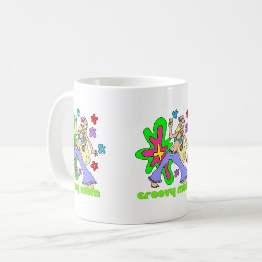Mug Super maman hippie (Devant gauche)