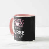 Mug Super Maman par jour Infirmière par nuit (Devant gauche)