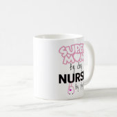 Mug Super Maman par jour Infirmière par nuit (Devant droit)