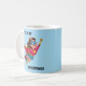 Mug Super Maman personnalisée (Devant gauche)