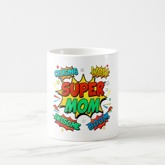 Mug Super Maman Pour Femmes (Centre)