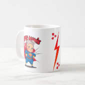 Mug Super Mamie 2 message d'amour pour les mamies (Devant gauche)