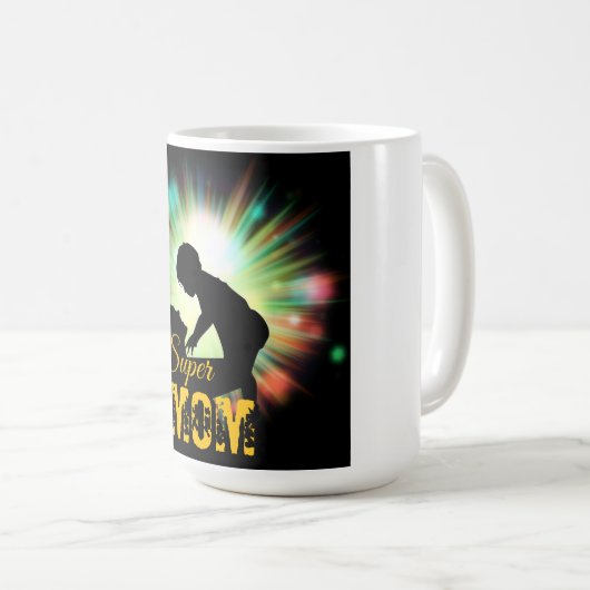 Mug Super MOM- (Devant droit)