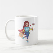 Mug Super Mom, Funny Mothers Day cafouille (Gauche)