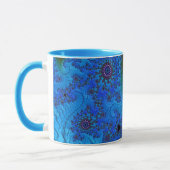 Mug Super Moody Blue Fractal Mandelbrot Spirales (Gauche)
