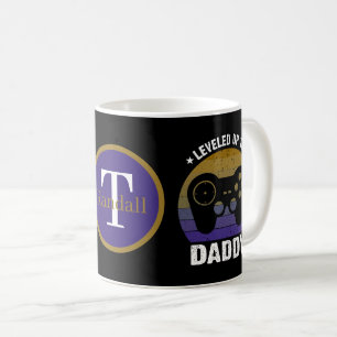 Mug Super nouveau papa ajoute un jeu vidéo de monogram