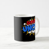 Mug Super Oncle Funny Cool Comic Héros de dessin animé (Devant droit)