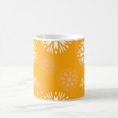 Mug Super Orange Daisy Fleur Rétro Nom Floral (Centre)