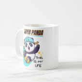 Mug Super Panda Skateboard Long Sleeve (Devant gauche)