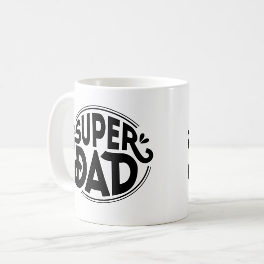 Mug Super papa (Devant gauche)