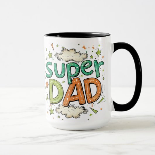 Mug Super papa (Droite)