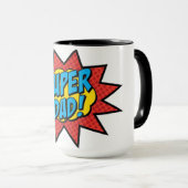 Mug super papa (Devant droit)
