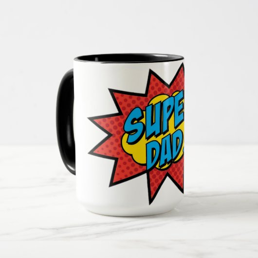 Mug super papa (Devant gauche)