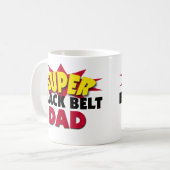 Mug Super Papa Ceinture Noire (Devant gauche)