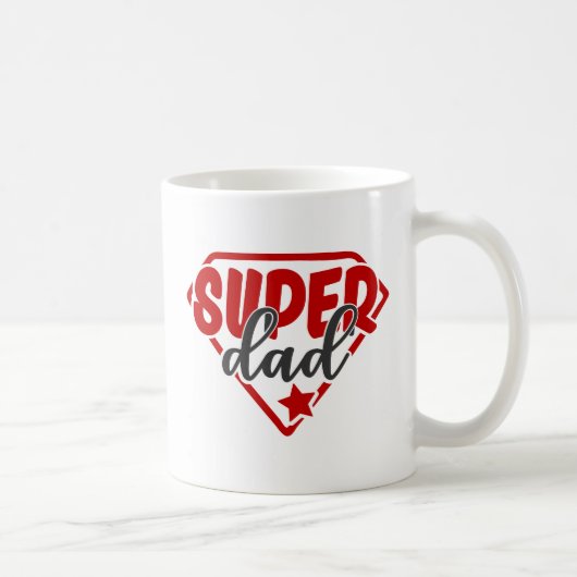 Mug Super Papa Étiquette nutritionnel (Droite)