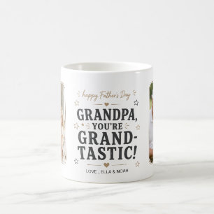 Mug Super-papa Fête des Pères Étoile Dorée Multi Photo
