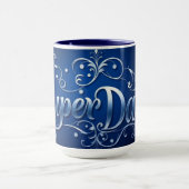 Mug Super Papa héros du café (Centre)