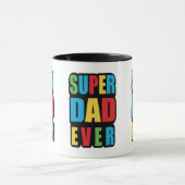 Mug Super Papa Mug- Cadeau papa pour père, papa Annive (Centre)