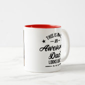 Mug Super Papa Personnalisé (Devant droit)
