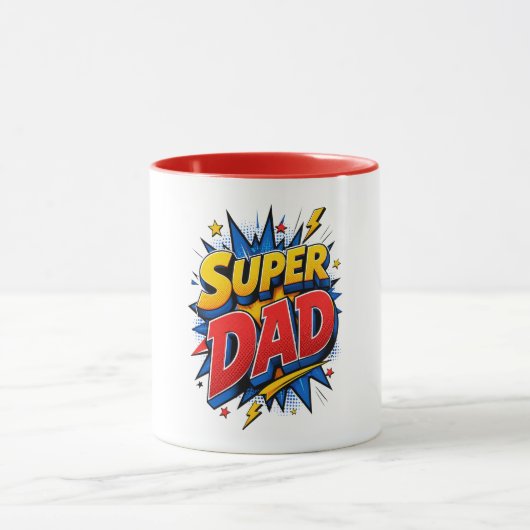Mug Super Papa Pop Art Explosion (Centre)