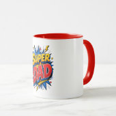 Mug Super Papa Pop Art Explosion (Devant droit)
