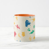 Mug Super Pets & Justice League Motif Silhouette (Centre)