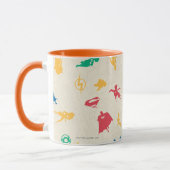 Mug Super Pets & Justice League Motif Silhouette (Gauche)