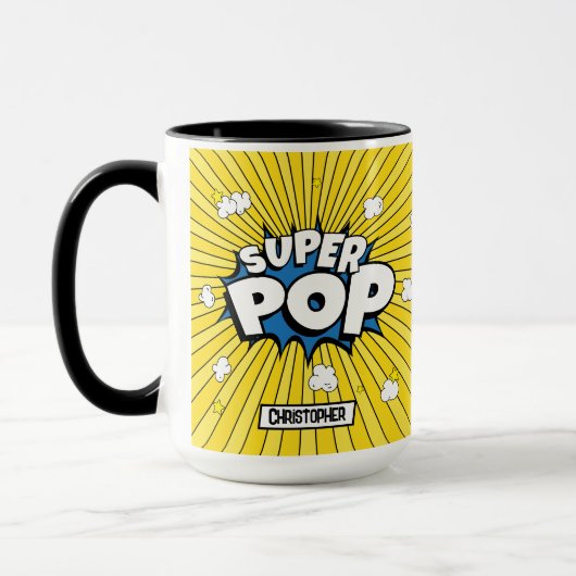 Mug SUPER POP! Amusement de maïs éclaté (Gauche)