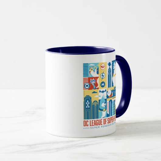 Mug Super Powered Pack Art Déco Metropolis (Devant droit)