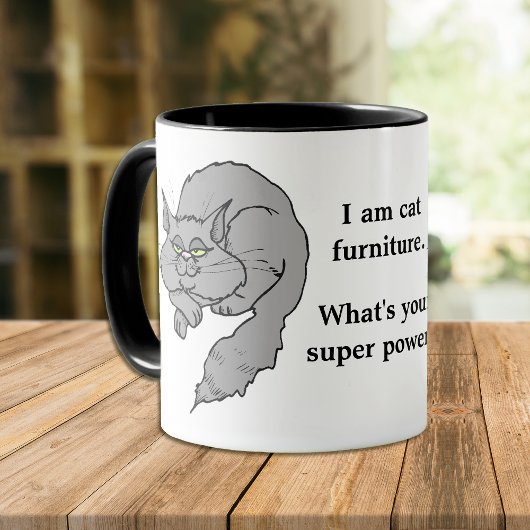 Mug Super puissance de chat drôle