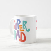Mug Super Rad Papa Mot Art Citation (Devant gauche)