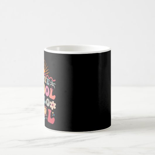 Mug Super Retro Design Bye Bye School Hello Pool Cool (Centre)